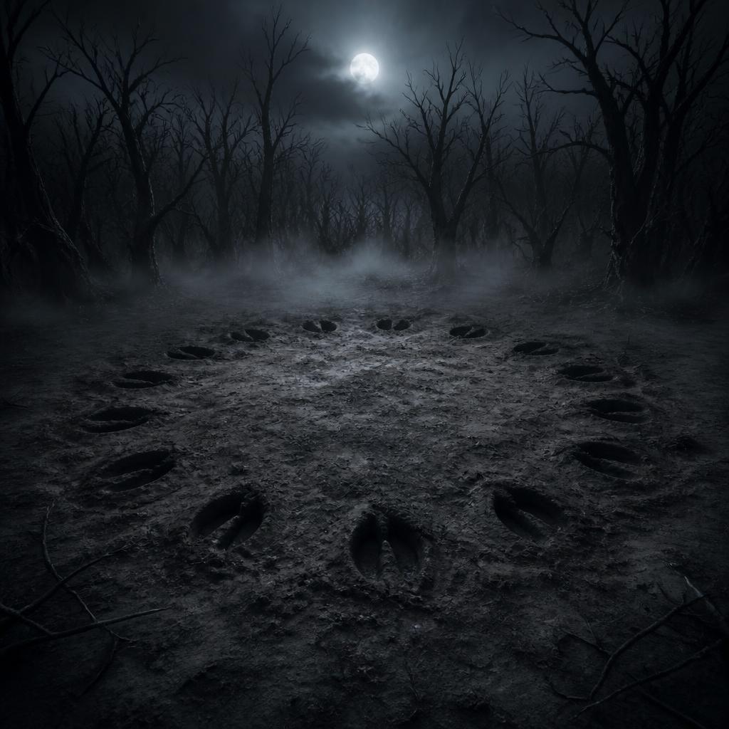 The Clearing — ring of dead trees with hoofprints